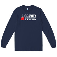 Navy gravity, it's not just a good idea Long Sleeve Tee - linhVisuals
