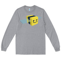 Heather Grey Bee Swarm Simulator Long Sleeve Tee - linhVisuals