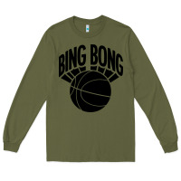 Army Green black bing bong Long Sleeve Tee - linhVisuals