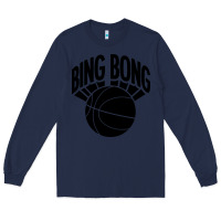 Navy black bing bong Long Sleeve Tee - linhVisuals