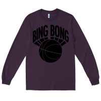 Plum black bing bong Long Sleeve Tee - linhVisuals