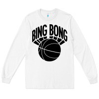 White black bing bong Long Sleeve Tee - linhVisuals