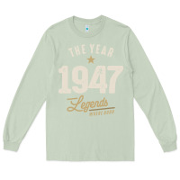 Matcha The Year 1947 - 75th Birthday Vintage Classic Long Sleeve Tee - linhVisuals