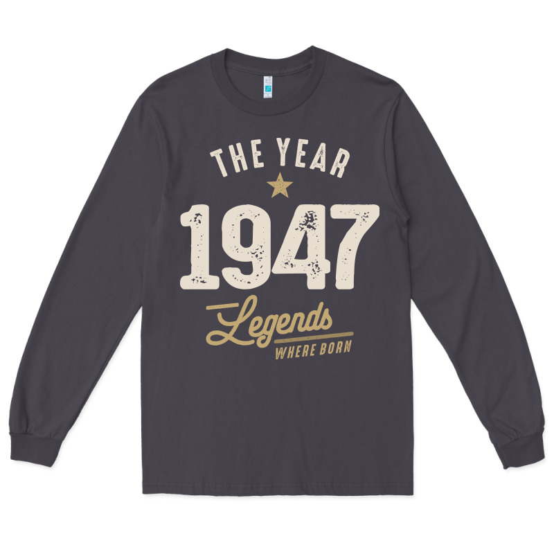 The Year 1947 - 75th Birthday Vintage Classic Long Sleeve Tee by linhVisuals | Teevron