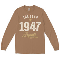 Toasted Coconut The Year 1947 - 75th Birthday Vintage Classic Long Sleeve Tee - linhVisuals