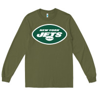Army Green suitable-new-york-jets-worn Long Sleeve Tee - linhVisuals