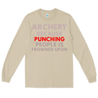 Mushroom archery because punching people is frowned upon Long Sleeve Tee - linhVisuals