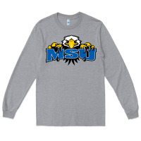 Heather Grey morehead state eagles Long Sleeve Tee - linhVisuals