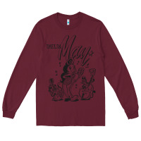 Burgundy imelda may müsic Long Sleeve Tee - linhVisuals