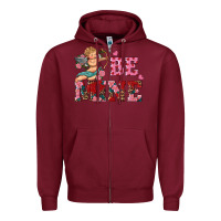 Burgundy be mine cupid Zipper Hoodie - RanaPortraitStore