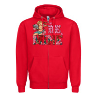 Red be mine cupid Zipper Hoodie - RanaPortraitStore