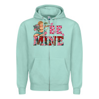 Seafoam be mine cupid Zipper Hoodie - RanaPortraitStore