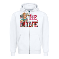 White be mine cupid Zipper Hoodie - RanaPortraitStore