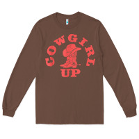 Chestnut cowgirl up leopad hat boot rodeo western country southern t shirt Long Sleeve Tee - linhVisuals