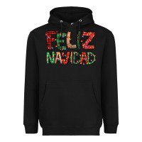 Black feliz navidad Spanish christmas Heavyweight Hoodie - Jasminsmagicworld