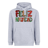 Heather Grey feliz navidad Spanish christmas Heavyweight Hoodie - Jasminsmagicworld