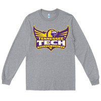 Heather Grey tennessee tech golden Long Sleeve Tee - linhVisuals