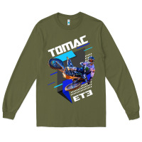 Army Green eli et3 tomac pullover hoodie Long Sleeve Tee - linhVisuals