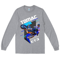 Heather Grey eli et3 tomac pullover hoodie Long Sleeve Tee - linhVisuals
