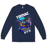Navy eli et3 tomac pullover hoodie Long Sleeve Tee - linhVisuals