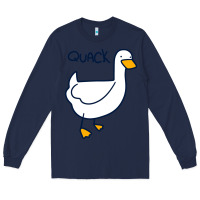 Navy quack duck Long Sleeve Tee - linhVisuals