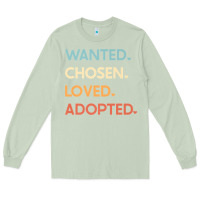 Matcha adoption day announcement   wanted chosen loved adopted premium t shir Long Sleeve Tee - linhVisuals