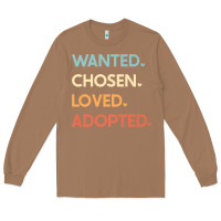 Toasted Coconut adoption day announcement   wanted chosen loved adopted premium t shir Long Sleeve Tee - linhVisuals