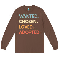 Chestnut adoption day announcement   wanted chosen loved adopted premium t shir Long Sleeve Tee - linhVisuals