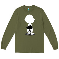 Army Green peanuts shadow silhouette Long Sleeve Tee - linhVisuals