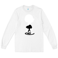 White peanuts shadow silhouette Long Sleeve Tee - linhVisuals