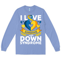 Colony Blue down syndrome awareness month special needs love Long Sleeve Tee - linhVisuals