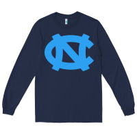 Navy north carolina Long Sleeve Tee - linhVisuals
