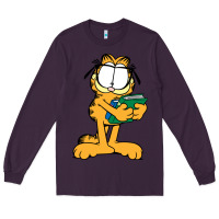 Plum garfiel Long Sleeve Tee - linhVisuals
