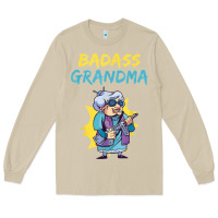 Mushroom badass grandma family mother grandma t shirt Long Sleeve Tee - linhVisuals