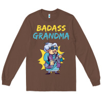 Chestnut badass grandma family mother grandma t shirt Long Sleeve Tee - linhVisuals
