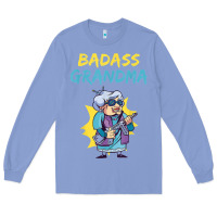 Colony Blue badass grandma family mother grandma t shirt Long Sleeve Tee - linhVisuals