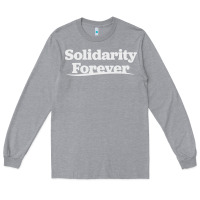 Heather Grey solidarity forever Long Sleeve Tee - linhVisuals