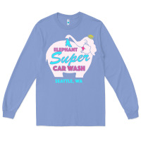 Colony Blue pink elephant car wash Long Sleeve Tee - linhVisuals