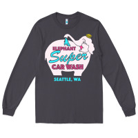 Smoke pink elephant car wash Long Sleeve Tee - linhVisuals