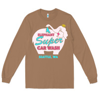 Toasted Coconut pink elephant car wash Long Sleeve Tee - linhVisuals