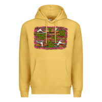 Antique Gold cinco de mayo bullskull and cactus Premium Hoodie - Artiststas