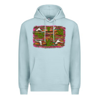 Blue Mist cinco de mayo bullskull and cactus Premium Hoodie - Artiststas
