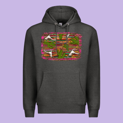 Cinco De Mayo Bullskull And Cactus Premium Hoodie Designed By Artiststas