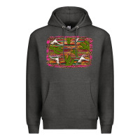 Charcoal Heather cinco de mayo bullskull and cactus Premium Hoodie - Artiststas