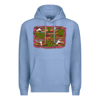 Colony Blue cinco de mayo bullskull and cactus Premium Hoodie - Artiststas