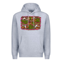Heather Grey cinco de mayo bullskull and cactus Premium Hoodie - Artiststas