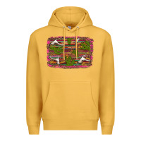 Mustard cinco de mayo bullskull and cactus Premium Hoodie - Artiststas
