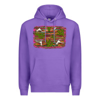 Purple cinco de mayo bullskull and cactus Premium Hoodie - Artiststas