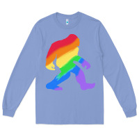 Colony Blue bigfoot t  shirt rainbow bigfoot t  shirt Long Sleeve Tee - linhVisuals
