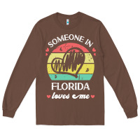 Chestnut someone in florida loves me t  shirt someone in florida loves me funny Long Sleeve Tee - linhVisuals